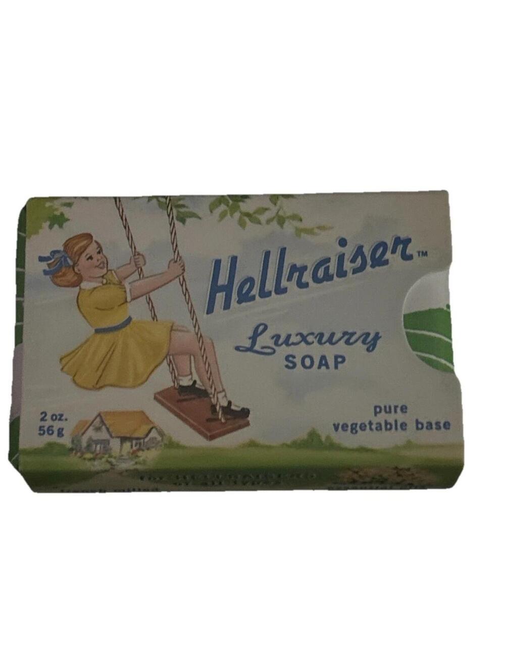 Blue Q Hellraiser Luxury Soap 2oz Pure Vegetable Base Novelty Bar USA
